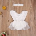 thumbnail image 4 of ITFABS Baby Girl's One-piece Romper, Princess Style Cut-out Ruffled Lace Clothing, 4 of 8