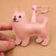thumbnail image 4 of PU Craftsmanship Dog Shaped Keyring For Keys Wallets Or Luggage Decoration Animal Themed Backpack Accessories Wine Red, 4 of 4
