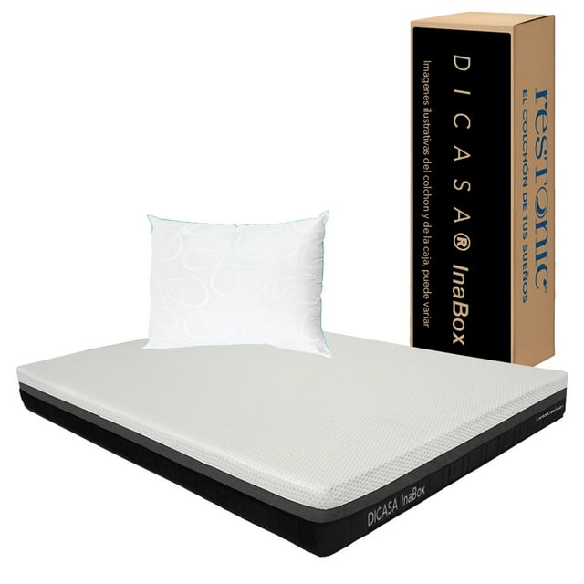 Colchón Individual Inabox + Almohada de Osos Dicasa InaBox