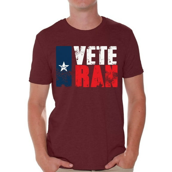 Awkward Styles Veteran T-Shirt for Men I Am Veteran Shirt for Husband Veteran Clothes American Army Tshirt for Dad Veteran Texas T Shirt for Men American Flag Men Shirt Patriotic Gifts for Him