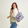 thumbnail image 4 of Vera Bradley Women's Recycled Cotton Small Vera Tote Bag Patriotic Plaid, 4 of 5