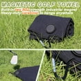 thumbnail image 4 of Magnetic Golf Towel-Max N52 Industrial Magnet with Rubber Cover and Carabiner, Top-Level Microfiber, Strong Hold to Golf Carts or Clubs, 24x16inch Lager Size, Functional and Durable&Black, 4 of 7
