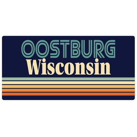 

Oostburg Wisconsin 5 x 2.5-Inch Fridge Magnet Retro Design