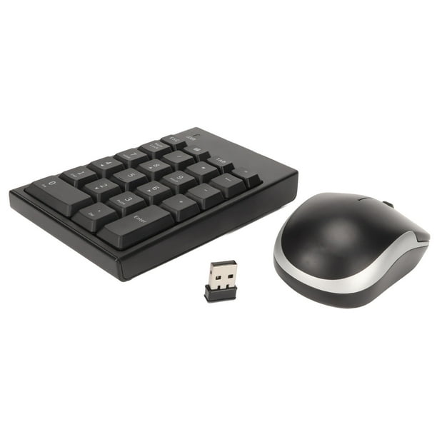 Combo de mouse con teclado numérico inalámbrico, Combo de mouse con teclado numérico Teclado numérico Combo de mouse con teclado numérico Eficiencia óptima