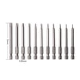 thumbnail image 3 of Yeacher 11pcs 75mm Long Screwdriver Bit Set 1/4'' He-x Shank Torx Magnetics Screwdriver Bits, 3 of 6