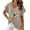 Khaki, variant on Women Tank Tops Loose Fit Purple Long Shirts to Wear with Leggings Basic Tees Fitted V Neck