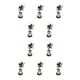 thumbnail image 1 of Naiovety Candelabros funcionales de acero inoxidable para fiesta temática o casa cazada Patrón clásico Decoración B B 10piezas, 1 of 6