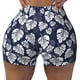 thumbnail image 2 of Fotbe White Leaves Shorts Sin Costuras – Shorts Deportivos de Cintura Alta para Mujer, Elásticos para Gimnasio, Yoga, Running o Ciclismo-Small, 2 of 8
