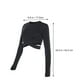 thumbnail image 2 of WASHWEPE 1Ud Yoga Tops Manga Larga Negro Para Mujer Deportiva Ajustada Y Transpirable, 2 of 8