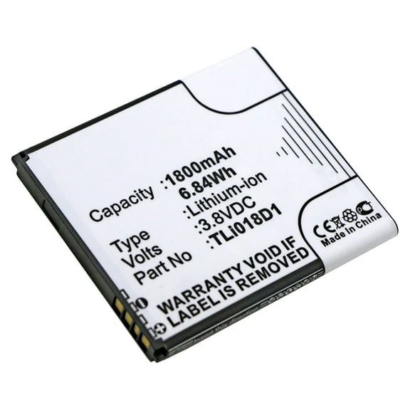 Batteries N Accessories BNA-WB-L8727 Wifi Hotspot Battery - Li-ion, 3.8V, 1800mAh, Ultra High Capacity Battery - Replacement for Alcatel TLi018D1, TLi018D2 Battery