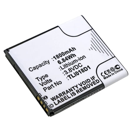 Batteries N Accessories BNA-WB-L8727 Wifi Hotspot Battery - Li-ion, 3.8V, 1800mAh, Ultra High Capacity Battery - Replacement for Alcatel TLi018D1, TLi018D2 Battery
