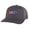 Charcoal, variant on American Bison Hat - Embroidered Flag Design - Patriotic Bison Trucker Hat Snapback (Black)