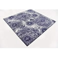 thumbnail image 2 of Unique Loom 3141509 6 x 6 ft. Grand Sofia Square Rug, Navy Blue, 2 of 5