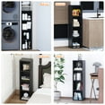 thumbnail image 7 of ALISENED 4 Cube Tall Skinny Bookcase, Narrow Organizer Shelf, Wood Corner Bookshelf, Storage Shelves, 7 of 7