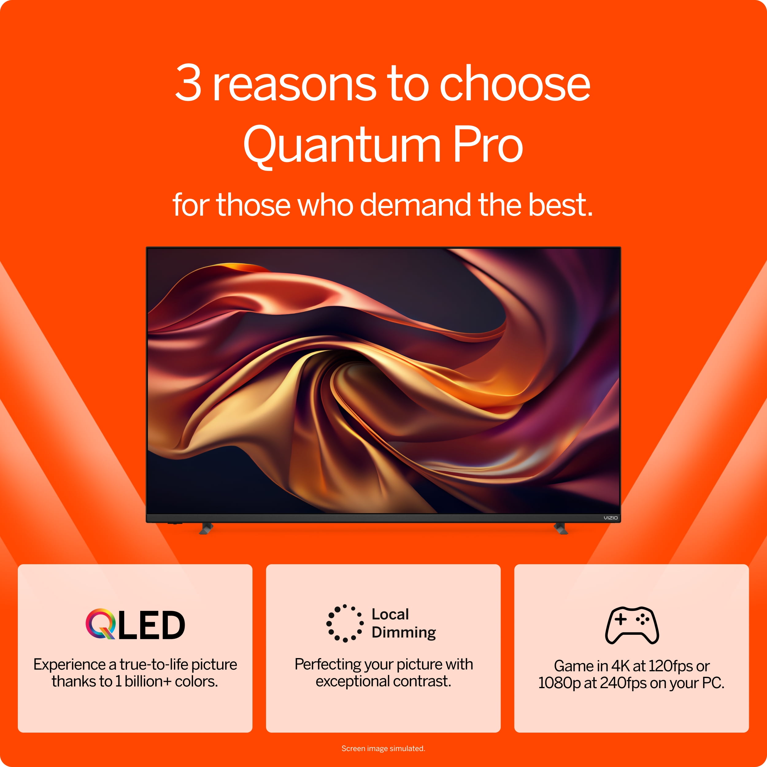 VIZIO 50" Class Quantum Pro 4K QLED HDR 120Hz Smart TV (M50QXM-K01)