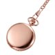 thumbnail image 2 of 1PC Retro Two-faced Smooth Pocket Watch Alloy Classic Delicate Quartz Pocket Watch (Rose Gold), 2 of 2