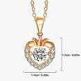 thumbnail image 5 of Guodhu Jewelry Heart Queen Style Gold-Plated Crown Necklace for Women, Gift for Christmas, Moissanite Necklace, Love Gifts for Birthday Valentine's Day, 5 of 5