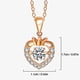thumbnail image 5 of Collar para mujer, Joyas para mujer, Joyas para mujer, Collar con corazón en movimiento, Collar deportivo, Regalo de San Valentín, Collar de proyección, 5 of 5