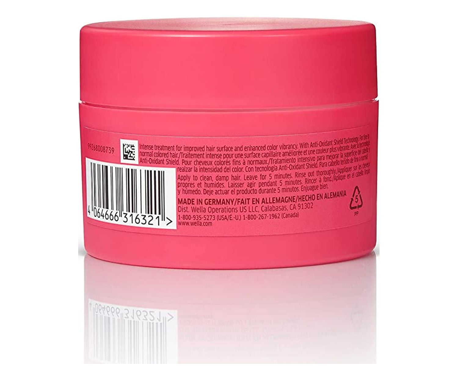Wella Professionals Invigo Color Brilliance Hair Mask for Fine or Normal Colored Hair, Conditioning Treatment, Color Vibrancy Mask, 16.9 Fl oz