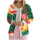 thumbnail image 2 of Cárdigan informal para mujer, cárdigan con botones y estampado navideño, chaqueta de moda, blusa para mujer, 2 of 5