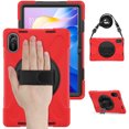 thumbnail image 2 of For Xiaomi Redmi Pad 2 Case 11 inch 2025, 360 Hand Strap, Shoulder Strap, Kickstand, Rugged Drop Protection, Red, 2 of 7