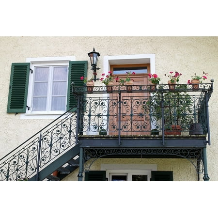 Iron Balcony Railing - LAMINATED POSTER Emergence Ornament Railing Wrought Iron Balcony Poster Print 24 x 36
