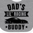thumbnail image 4 of Inktastic Dads Lil Racing Buddy Boys or Girls Baby Bib, 4 of 4