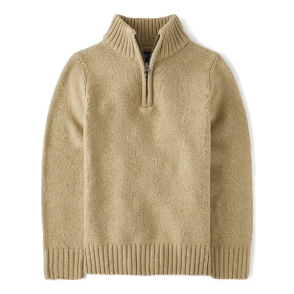 The Children's Place Boys Long Sleeve Mock Neck Half Zip Sweater, Sizes XS-XXL
