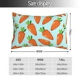 thumbnail image 4 of Disketp Pillow Covers Cartoon Carrot Pattern Throw Pillow Case Cushion Covers,Cushion For Bedroom,Couch,Home-14"X20", 4 of 8