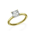 thumbnail image 3 of 8.00MM D-F VS Moissanite Engagement Ring (0.96 ct Moissanite Weight, 3.14 ct dew) Asscher Shape 14K Gold, 3 of 3