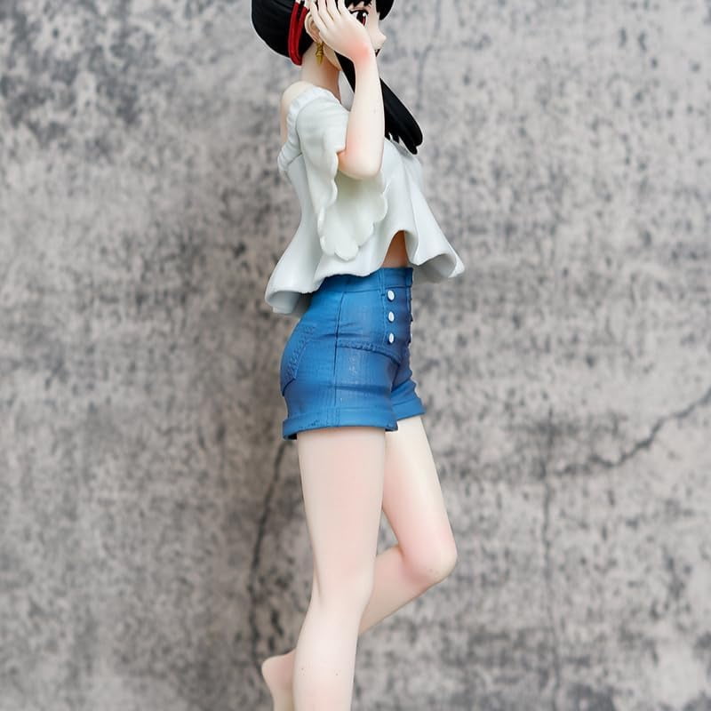 Yor Figure Beach Summer Clothes Yor Forger Action Figures 30cm/11.8inch PVC Characters Collectible Handicrafts for Anime Fans Gifts
