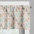 thumbnail image 5 of Ambesonne Abstract Valance & Curtain, Pastel Toned Triangles, 55"x30", Multicolor, 5 of 6