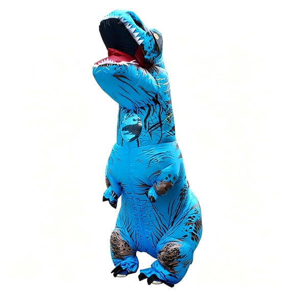 Husfou T-Rex Inflatable Dinosaur Costumes for Adults, Halloween Party Dress Cosplay, One Size