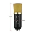 thumbnail image 2 of GOOHOCHY 1Pack Condenser Microphone for Broadcasting Golden Color Cylindrical Shape Reverberation Echo, 2 of 8