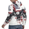 thumbnail image 6 of Haiem American Flag Eagle Art Patterned Men's Hoodie with Kangaroo Pocket - Ideal Pullover Sweatshirt for Daily Wear, Travel, and Home-Small, 6 of 7