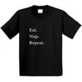 thumbnail image 3 of Foodie Statement T-Shirt - Eat. Nap. Repeat. - Unisex, 3 of 5
