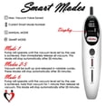 thumbnail image 3 of LeLuv Vibrating Magna Electric Penis Pump | LCD Smart White Handle | 9" Length x 2.00" Diameter Wide Flanged Cylinder, 3 of 11
