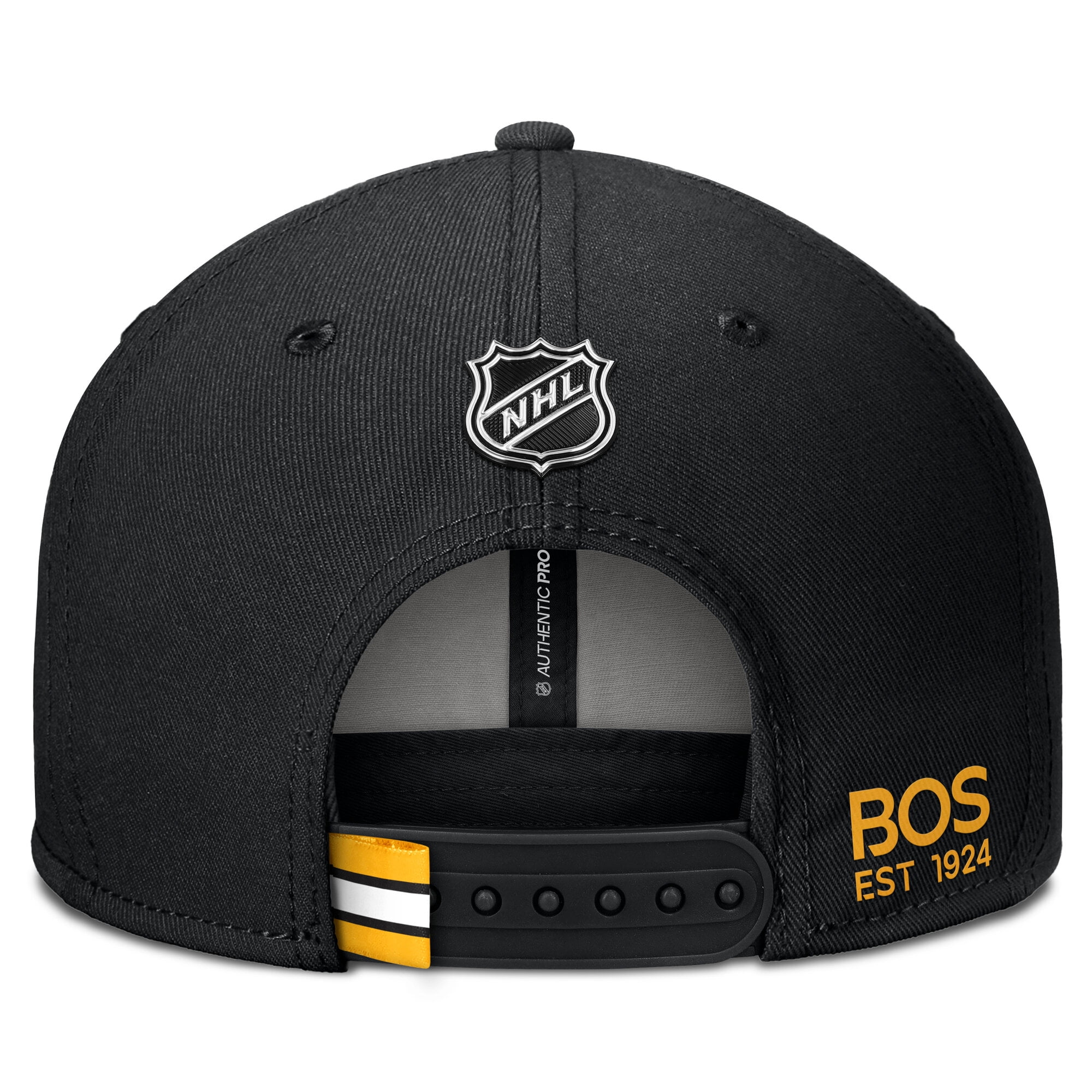 Men's Fanatics Black Boston Bruins Authentic Pro Prime Snapback Hat