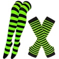 thumbnail image 3 of Bas Rayés pour Femmes, Chaussettes Hautes, Chaussettes d'Halloween, 3 of 3