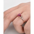 thumbnail image 6 of HeartsAndYou 2.5ct Natural Pink Ruby Engagement Ring 14k SOLID Rose Gold Marquise Accents, 6 of 9