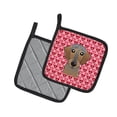 thumbnail image 2 of Wirehaired Dachshund Hearts Pair of Pot Holders, 2 of 2