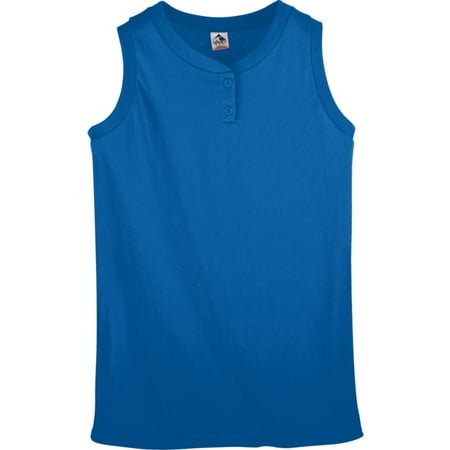 Sleeveless 2 Button Softball Jersey - Augusta Sportswear Women's Sleeveless Two Button Softball Jersey - 550