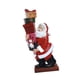 thumbnail image 2 of Estatua de Papá Noel Decoración navideña Artesanía Decoración de mesa Figura de Papá Noel Escultura de resina navideña para estante de chimenea 18cmx8cmx35cm, 2 of 9