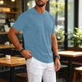 thumbnail image 5 of IAJDKMEK True Classic Tees Men's Short Sleeve T-Shirt - Breathable Stretchy Base Layer for Fitness Training, Mens Casual Shirts Summer Tops for Men Lightweight,Light Blue 3XL, 5 of 7