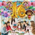 thumbnail image 5 of Dora The Explorer Party Supplies Decor 16th Kit Balloons Birthday Cake Topper Banner Backdrop Decorations, 5 of 6