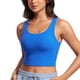 thumbnail image 1 of Top corto acanalado con escote en U CRZ YOGA azul talla S, 1 of 5