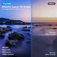 thumbnail image 2 of Magcubic Mini Proyector 8K 1080P Compatible con WiFi 6 y BT 5.4 290 Brillo ANSI, Tecla de Teclado Automática, Rotación de 180 Grados, Proyector Portátil para Cine en Casa y Películas, 2 of 7