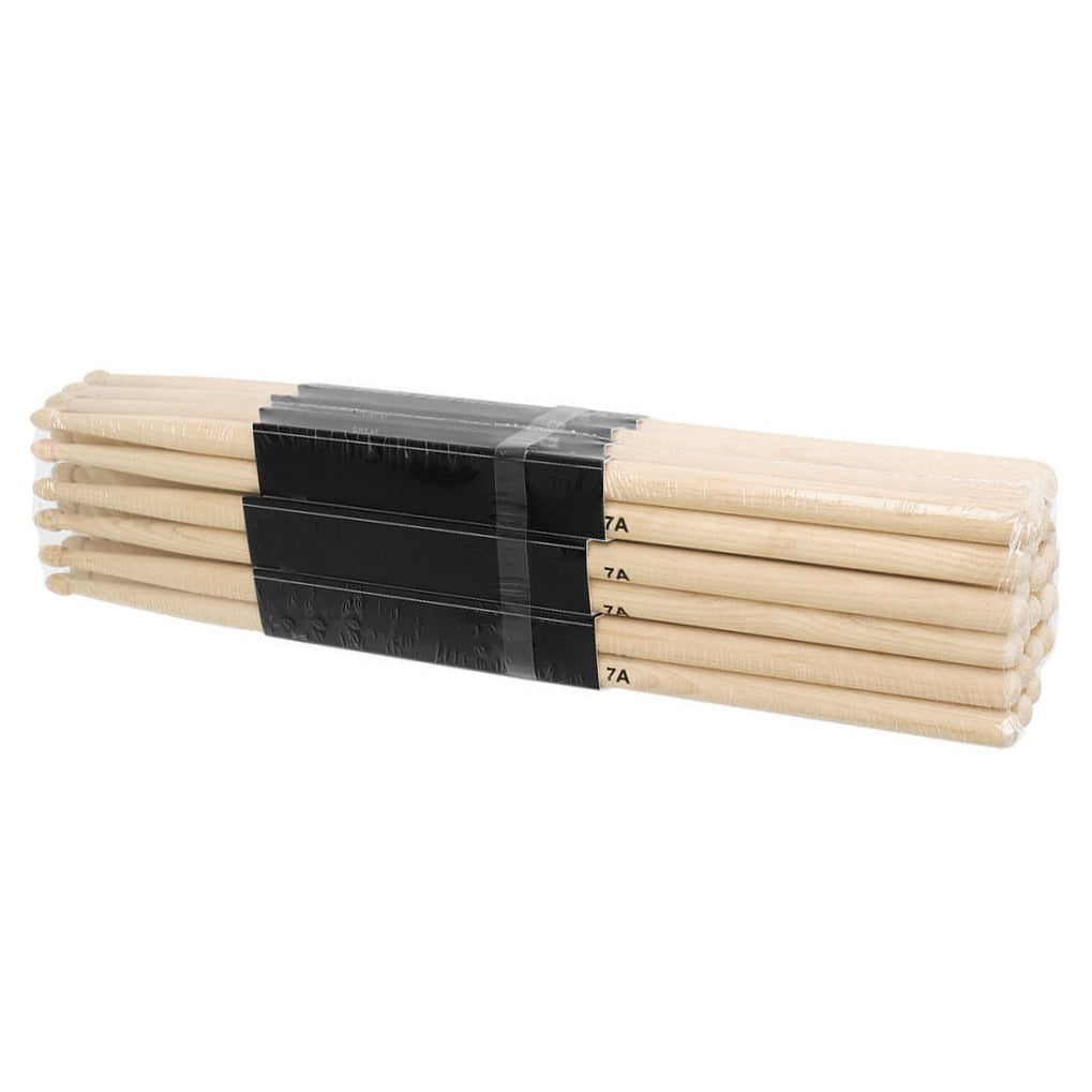 BESTYASH Maple Drumsticks 12 Pairs Khaki Color Lightweight Design for Adults and Kids Playing