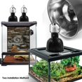 thumbnail image 2 of waazoorep Reptile Light Fixture 2 Pack 5.5 Inch Deep Dome Lamp Fixture,Optical Reflection Reptile Basking Heat Bulb Lampshade for Bearded Dragon, Turtle, Snake and Lizard Terrarium, 2 of 6