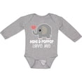 thumbnail image 3 of Inktastic Mimi and Poppop Love Me Grandchild Boys or Girls Long Sleeve Baby Bodysuit, 3 of 5